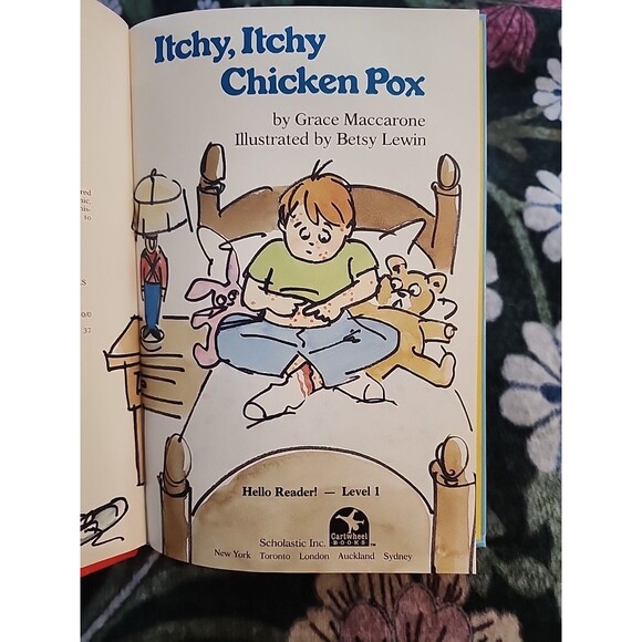 VINTAGE 1992 Itchy, Itchy Chicken Pox Scholastic Book Children Reading Education - Picture 7 of 10